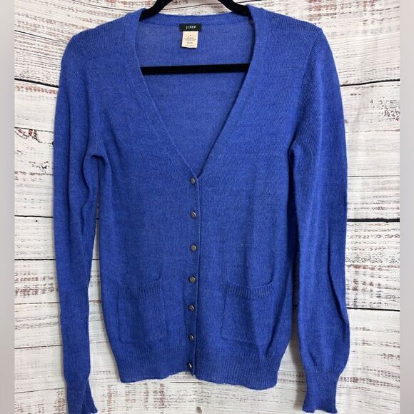 J. Crew Sweater Womens Size Small cardigan button up knit Alpaca and Wool blend - Picture 1 of 11